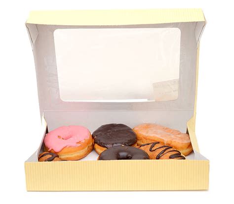 White Donut Box Stock Photos Pictures And Royalty Free Images Istock