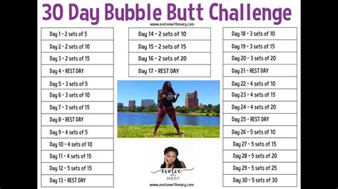 30 Day Bubble Butt Challenge No Music Youtube