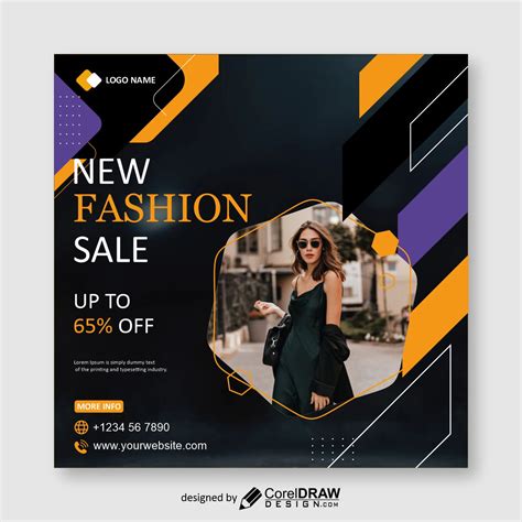 Downloading New Fashion Sale Poster Vector Design Free Image Coreldraw Design Download Free