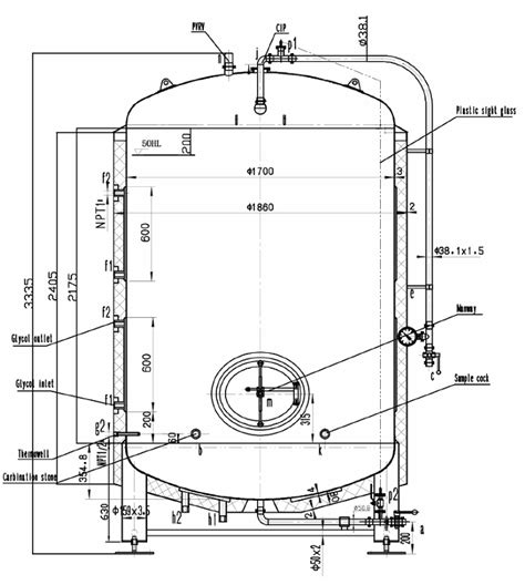 Storage Tank Drawing Water Storage Wendland Tank Corp San Angelo