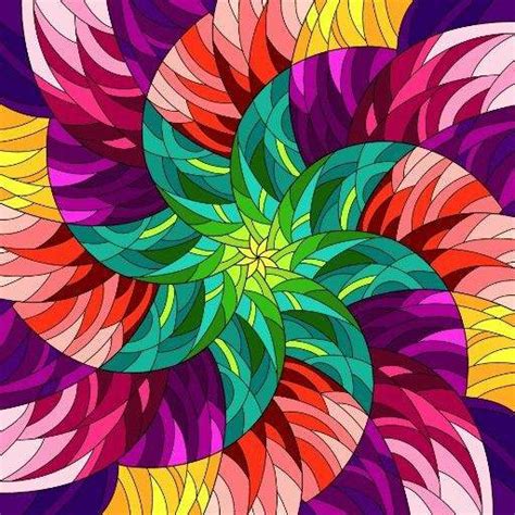 Solve Psychedelic Flower Jigsaw Puzzle Online With 64 Pieces