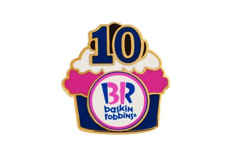 Baskin Robbins Employee Anniversary Pin Enamel Pins Baskin Robbins