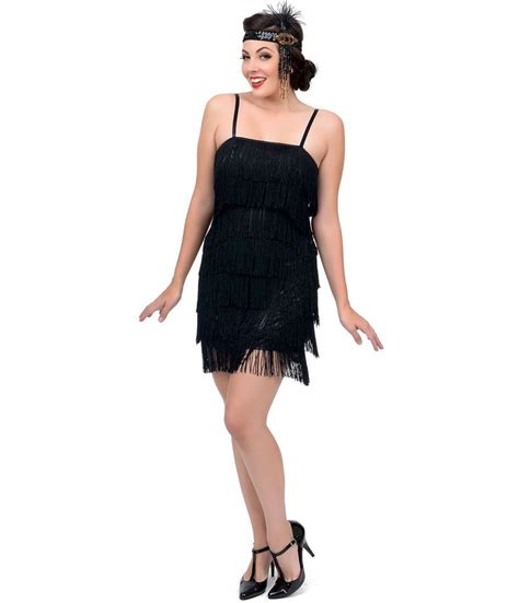 unique vintage black speakeasy tiered fringe flapper dress fringe flapper dress 1920s flapper