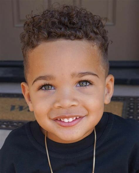 Toddlers with curls look so adorable, hence their hairstyle should make them look better. Pin on mixed boys haircuts