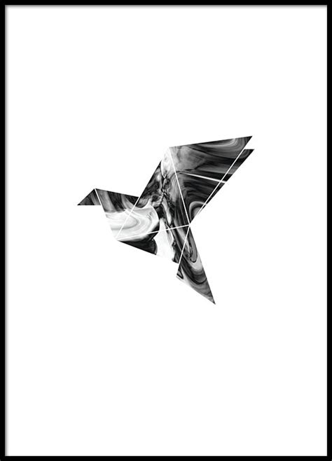 Graphic Posters And Prints Print With Geometric Dove