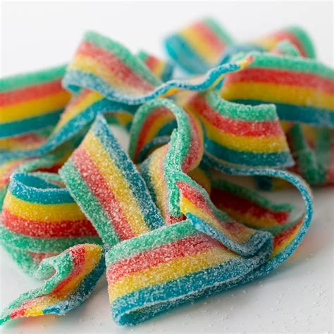 Sweet And Sour Rainbow Candy Rainbow Rolls Rainbow Roll Sour Candy