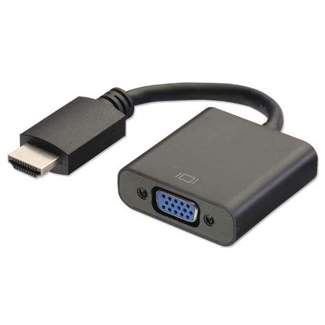 Your video signals can be adapted in both direction between vga and hdmi, but it is useful to know about the different limitations and cost differences that come with each connection. Terabyte HDMI to VGA Converter Adapter Cable (Black) | Dev ...