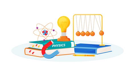 Physics Supplies And Books 1759760 Vector Art At Vecteezy