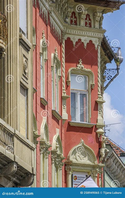 Art Nouveau Architecture In Subotica Detail Editorial Image Image Of