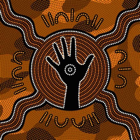 Aboriginal Art Lesson Hand Stencil Painting