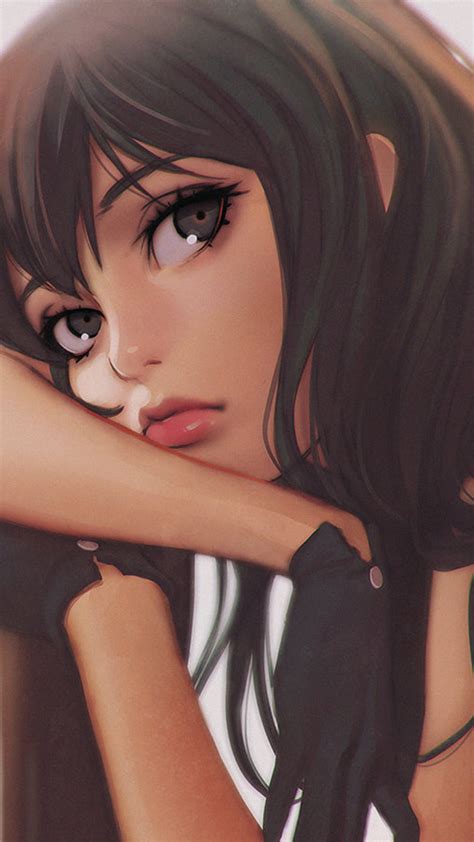 Bj Ilya Girl Face Anime Art Wallpaper