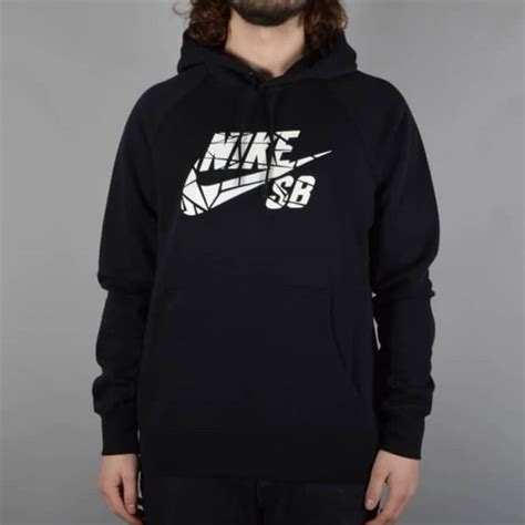 Nike Sb Icon Grip Tape Pullover Hoodie Black Skate Clothing From