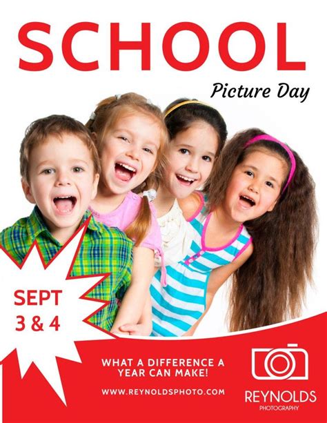 School Picture Day Flyer Template Back To School Picture Day Flyer