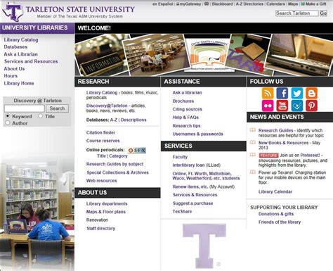 Library Online Lounge Tarleton Libraries Check Out The Updated