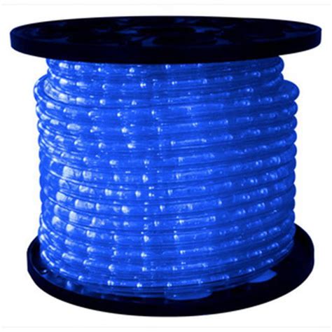 Queens Of Christmas C Rope Led Bl 1 10 150 Ft Spool 10mm Blue Led Rope