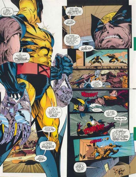 Wolverine Vs Sabretooth By Adam Kubert Comic Books Art Comics