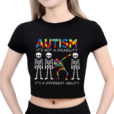 Premium Skeleton Autism Its Not A Disability Its A Different Ability