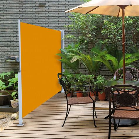 Retractable Fabric Privacy Panels It Can Be Used As Wind Break As Well