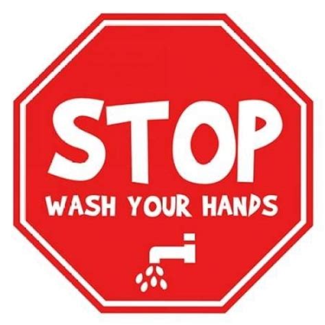 Stop Wash Your Hands Poster Print By Anna Quach 24 X 24