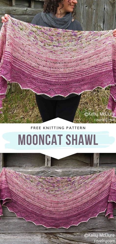 There's no better project for helping to clean out your yarn bins than crochet dishcloths. Crescent Shawls Free Knitting Patterns