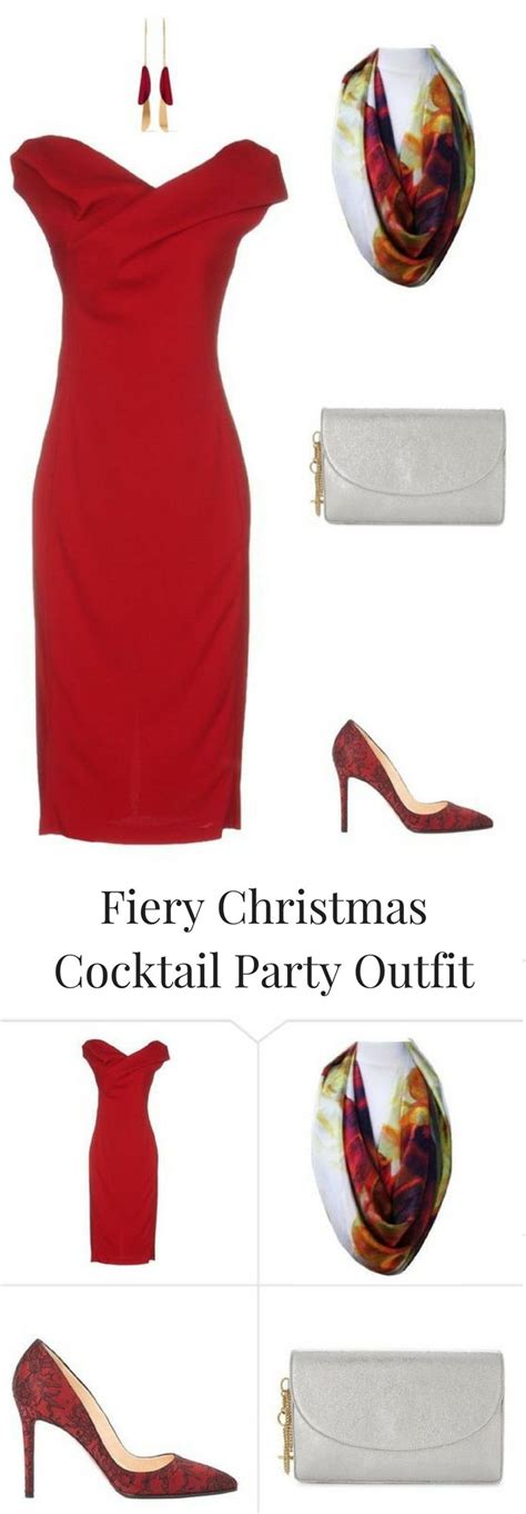 Fiery And Elegant Christmas Party Outfit Ideas Aithne Art On Scarf Christmas Party Outfits