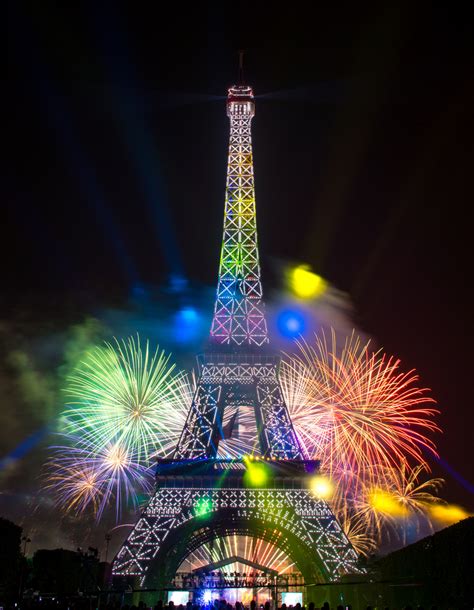 Fireworks At The Eiffel Tower In Paris France Khaleej Mag