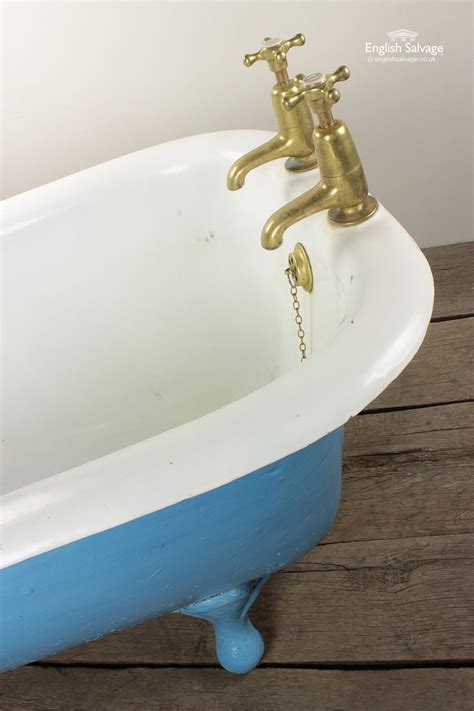 Reclaimed Blue Roll Top Bath Architectural Pieces Architectural