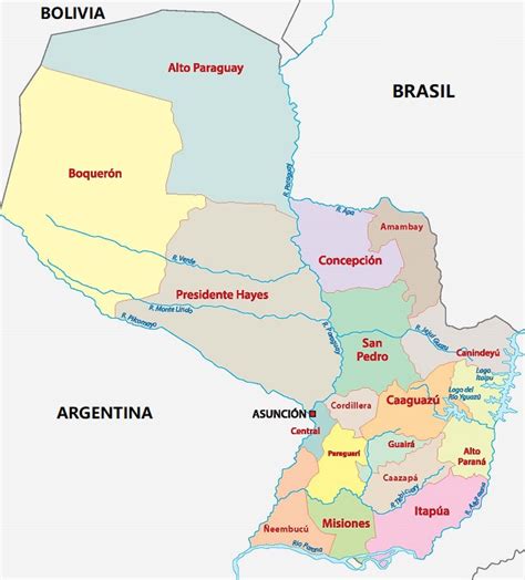 Quiero Sangre Organizar Mapa De Division Politica Del Paraguay Nunca