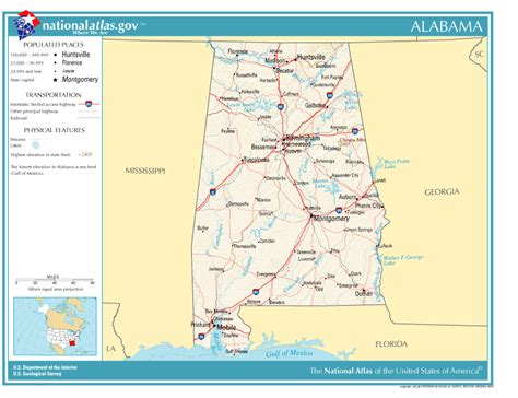 United States Geography For Kids Alabama