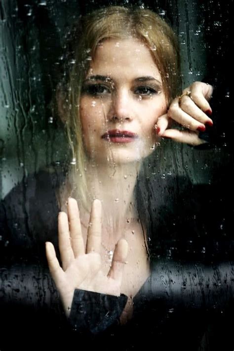 Window And Rain Emotive Portrait Photography Rainy Night Rainy Days
