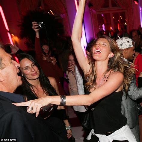 Gisele Bundchen Lets Loose At Mario Testino Gallery Opening And Parties