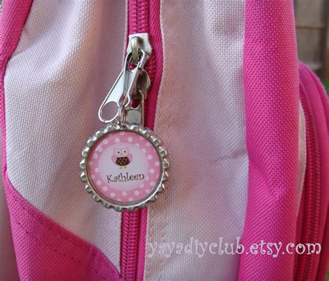 Personalized Name Backpack Tags Luggage Tag Zipper Pull Etsy