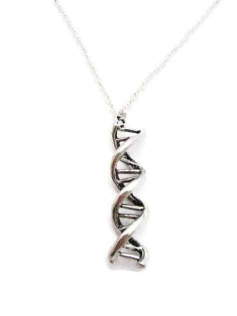 Dna Necklace Science Necklace Double Helix Necklace Biology Necklace