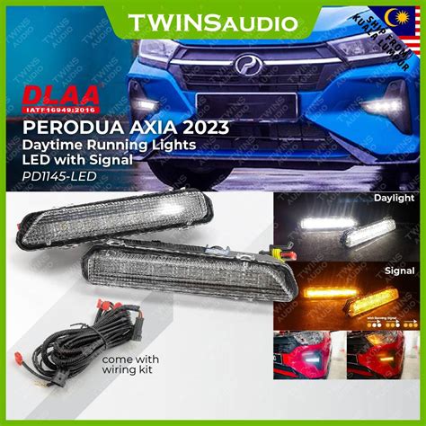 Dlaa Perodua Axia 2023 Daytime Running Lights Led With Signal Drl