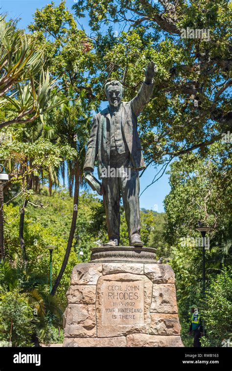 Statue Of Cecil Rhodes In The Companys Garden Cape Town South Africa