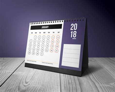 Simple Calendar 2018 on Behance
