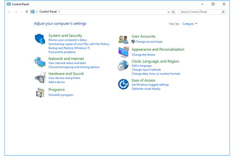 How To Open Control Panel Windows 10 8 7 Vista Xp