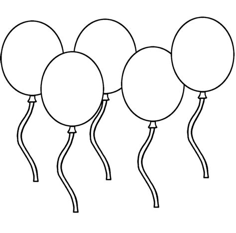 Happy Birthday Balloon Coloring Pages