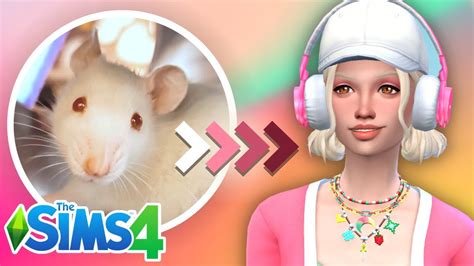 I Turned My Pet Rats Into Sims Sims 4 Cas Youtube
