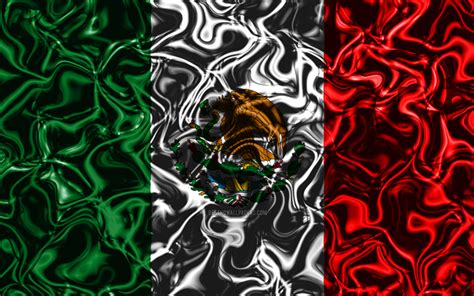 Descargar Fondos De Pantalla 4k La Bandera De México Resumen De Humo