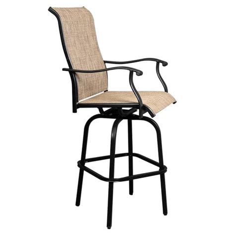 51 Wrought Iron Swivel Bar Chair Patio Swivel Bar Stools 2pcs On