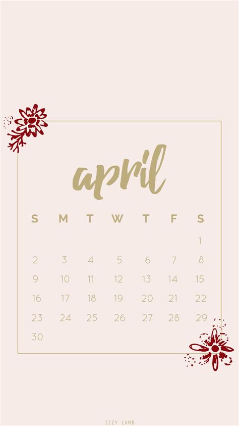 April Calendar Wallpaper Iphone Iphonewallpaper April Techwallpaper