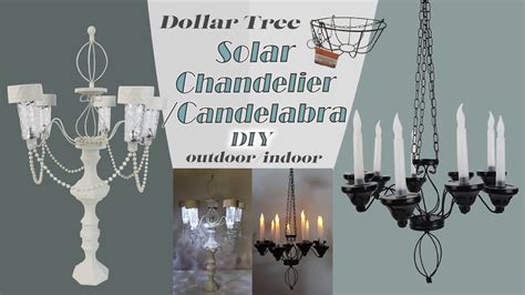 Dollar Tree Diy Solar Chandelier Candelabra Indoor Outdoor Decor
