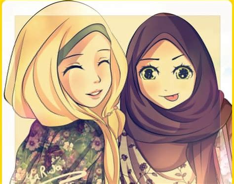 Sketsa Kartun Muslimah Sahabat 30 Gambar Kartun Muslimah Bercadar