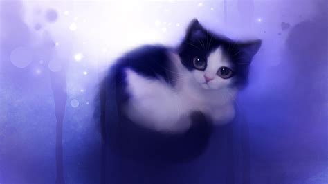 43 Cute Cat Drawings Wallpapers Wallpapersafari