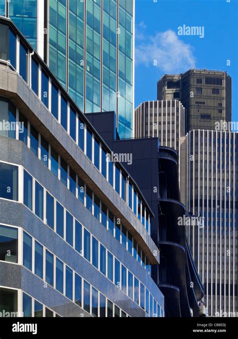 Detail Of Office Blocks In The City Of London Financial District