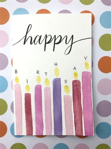 Birthday Card Ideas Discover Watercolor Birthday Card Simple Birthday