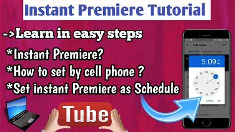 What Is Instant Premiere And Set Instant Premiere As Schedule Premiere