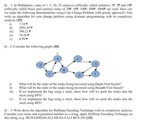 Design And Analysis Of Algorithm Past Question Paper Cuitutorial