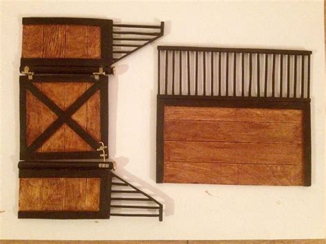 Some Of The Finished Stall Panels For The Schleich Stable We Are Making